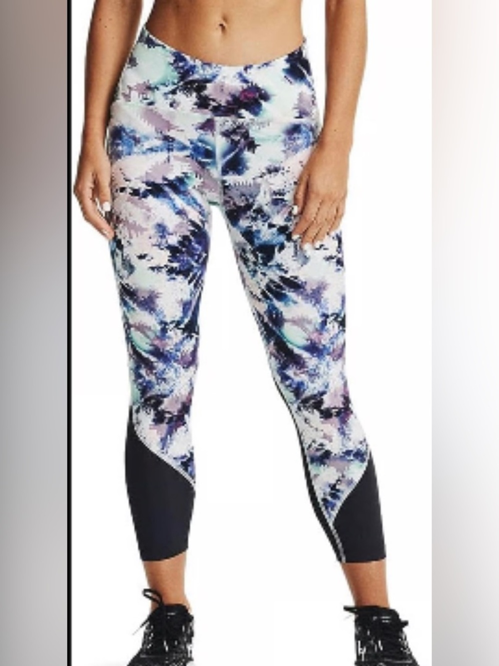 Under Armour fly fast Womens compression cropped leggings size large